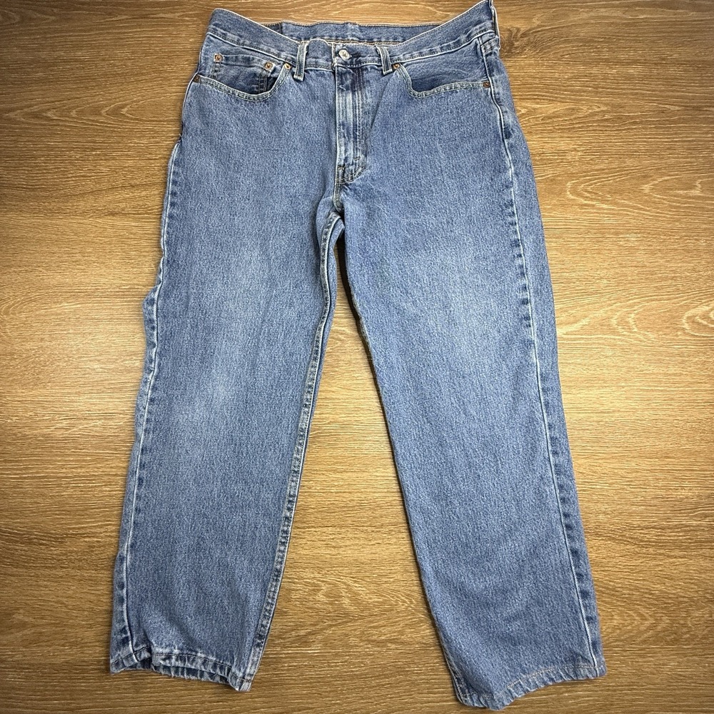 Levi's 550 Relaxed Fit Jeans Men's W36 Light Wash Tapered Denim Cotton Classic